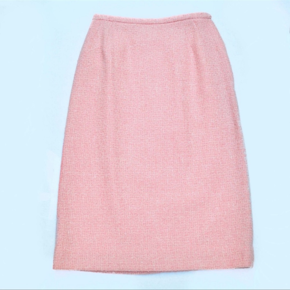 Pastel Pink Vintage Skirt - Tweed